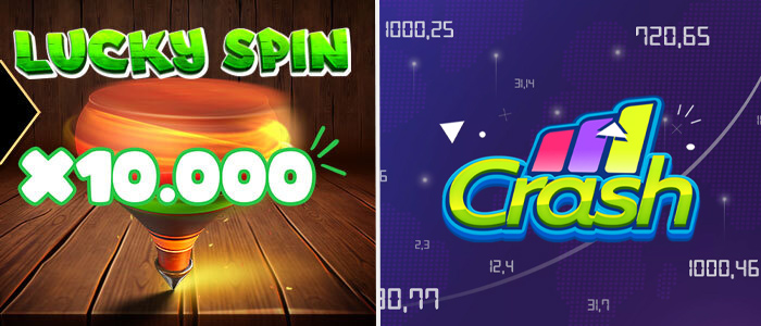 بررسی دو بازی مهارتی جذاب "Lucky Spin" و "Crash"